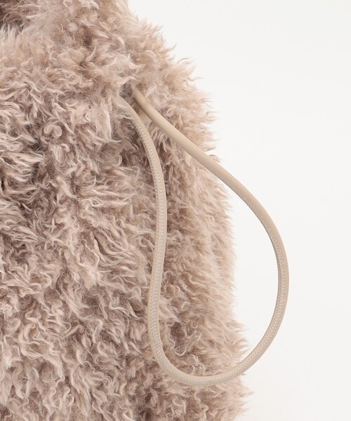 ANY（エニィ）の「2WAYファーワンショルダーバッグ（ショルダーバッグ・レディース・黄土色系/ベージュ系・F）」の6枚目の写真