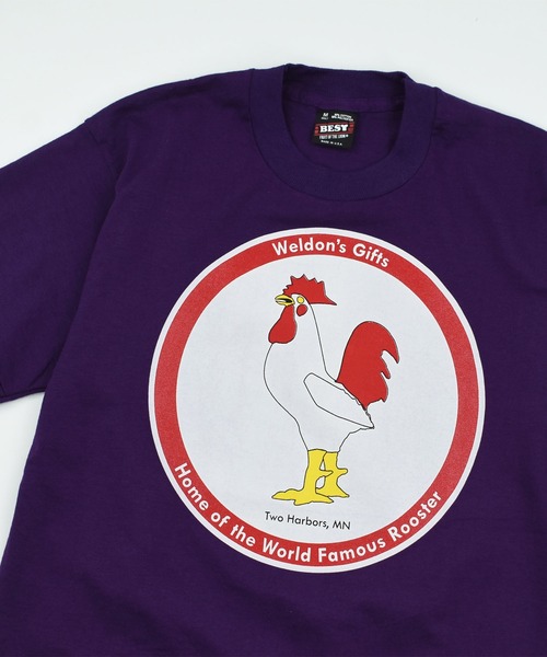 LABORATORY R（ラボラトリーアール）の「【USED】90’s Fruit of the Loom “Weldon’s Gifts” アニマル Tシャツ（Tシャツ/カットソー・メンズ・パープル・MEDIUM）」の2枚目の写真