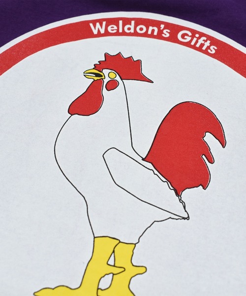 LABORATORY R（ラボラトリーアール）の「【USED】90’s Fruit of the Loom “Weldon’s Gifts” アニマル Tシャツ（Tシャツ/カットソー・メンズ・パープル・MEDIUM）」の3枚目の写真