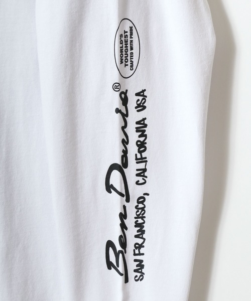 BEN DAVIS(ベンデイビス)の「BEN DAVIS/ベンデイビス BUBBLE LS TEE/オーバーサイズ ストリート バックプリント ロゴ ワンポイント ロングスリーブTシャツ/ロンT/レディース メンズ(Tシャツ/カットソー・メンズ・ホワイト/グリーン/チャコール/ブルー・M/L/XL)」の8枚目の写真