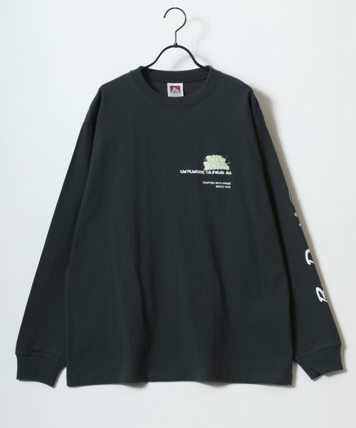 BEN DAVIS(ベンデイビス)の「BEN DAVIS/ベンデイビス BUBBLE LS TEE/オーバーサイズ ストリート バックプリント ロゴ ワンポイント ロングスリーブTシャツ/ロンT/レディース メンズ(Tシャツ/カットソー・メンズ・ホワイト/グリーン/チャコール/ブルー・M/L/XL)」の16枚目の写真