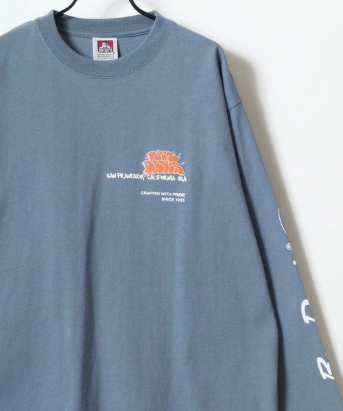 BEN DAVIS(ベンデイビス)の「BEN DAVIS/ベンデイビス BUBBLE LS TEE/オーバーサイズ ストリート バックプリント ロゴ ワンポイント ロングスリーブTシャツ/ロンT/レディース メンズ(Tシャツ/カットソー・メンズ・ホワイト/グリーン/チャコール/ブルー・M/L/XL)」の20枚目の写真