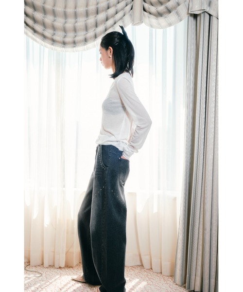 Studs vintage denim pants/スタッズヴィンテージ加工デニム（デニム