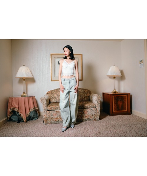 Studs vintage denim pants/スタッズヴィンテージ加工デニム（デニム