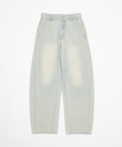 Studs vintage denim pants/スタッズヴィンテージ加工デニム（デニム