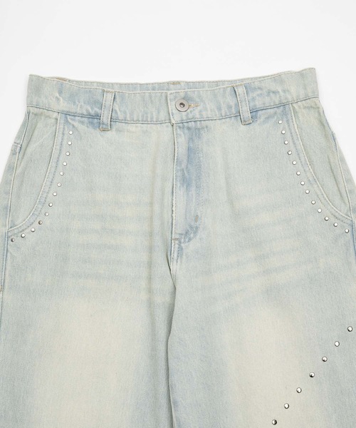 Studs vintage denim pants/スタッズヴィンテージ加工デニム（デニム