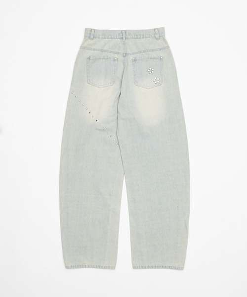 Studs vintage denim pants/スタッズヴィンテージ加工デニム（デニム