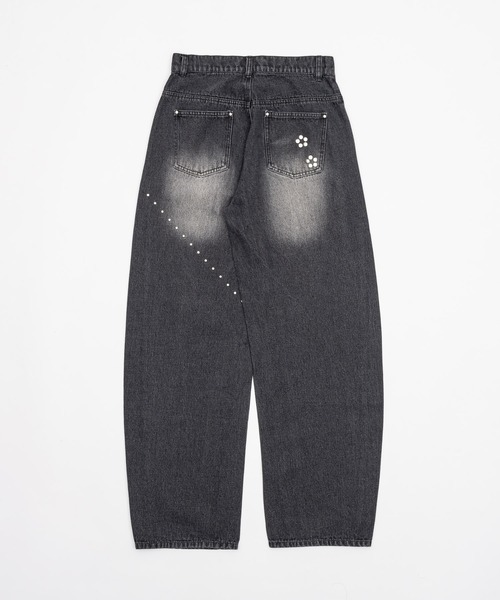 Studs vintage denim pants/スタッズヴィンテージ加工デニム（デニム