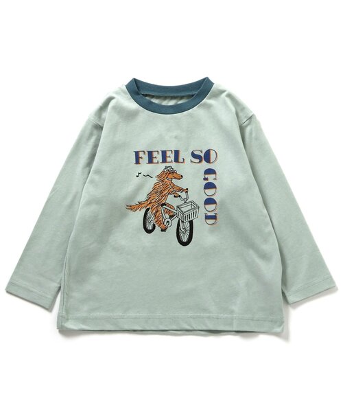 Ampersand（アンパサンド）の「【リンク/ジュニア対応】バラエティ天竺パジャマ（ルームウェア/パジャマ・キッズ・イエロー/ブラウン/ピンク/サックスブルー/クリーム/グレー・80/90/100/110/120/130/140）」の14枚目の写真