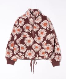 フリース」に該当するジャケット/アウター（花柄・ボタニカル柄