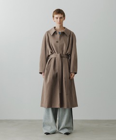 Herlipto Grace Wrap Coat cloud Mサイズ Grace Wrap Coat（ノーカラーコート）｜Her lip to（ハーリップ