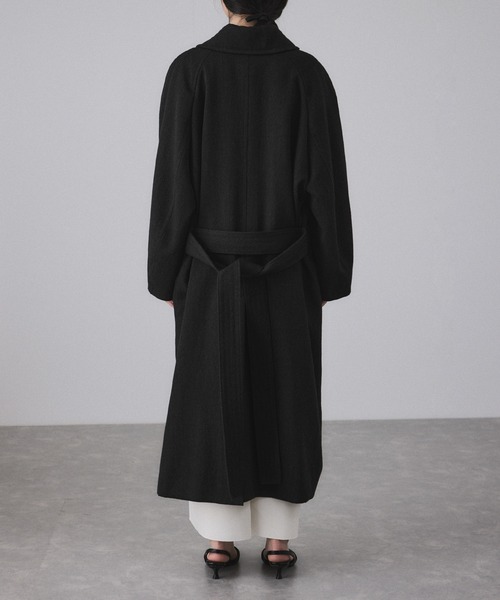 EMOELLE】ハイカラーオーバーサイズコート（ステンカラーコート