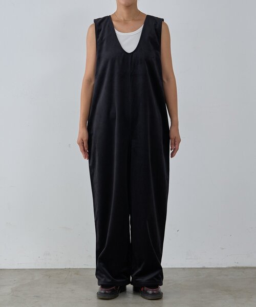 CIAOPANIC TYPY（チャオパニックティピー）の「ベロア裾ドロストオールインワン（つなぎ/オールインワン・レディース・ブラック/オフホワイト/ブラウン・MEDIUM/SMALL/LARGE）」の18枚目の写真