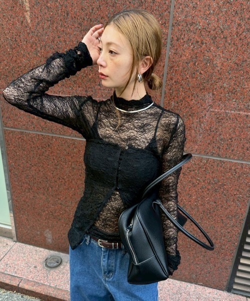 HANNE(アン)の「ロングハンドルボストンバッグ(ボストンバッグ・レディース・ブラウン/ブラック・FREE)」の21枚目の写真