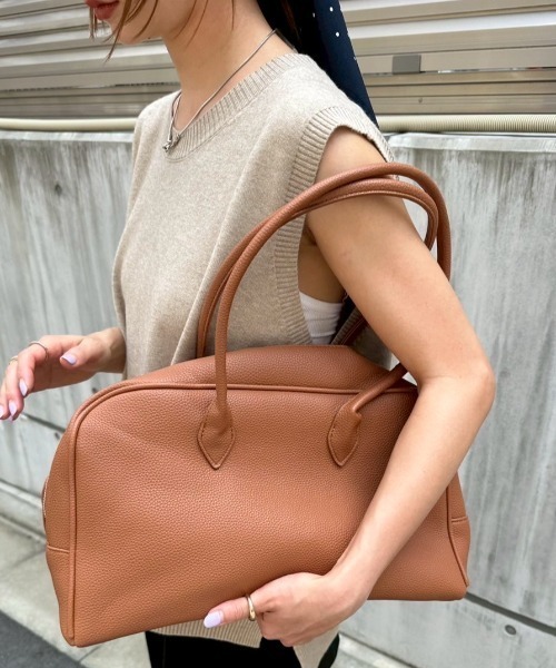 ロングハンドルボストンバッグ（ボストンバッグ）｜HANNE（アン）の