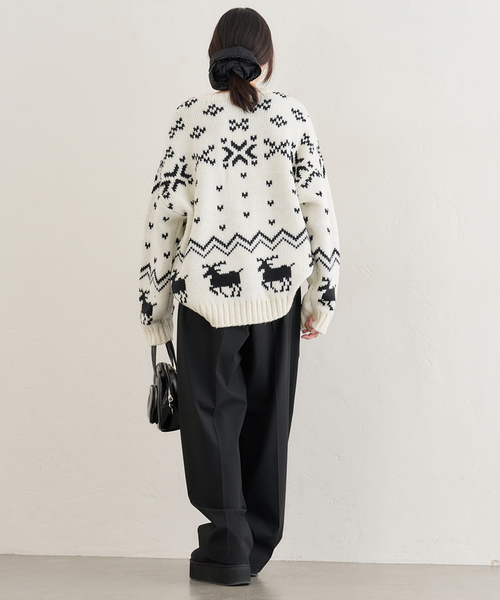 セール】ノルディックニットプルオーバー（ニット/セーター）｜U by