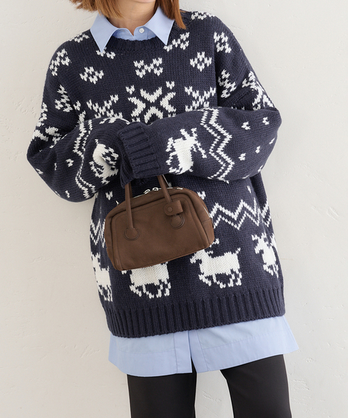 セール】ノルディックニットプルオーバー（ニット/セーター）｜U by