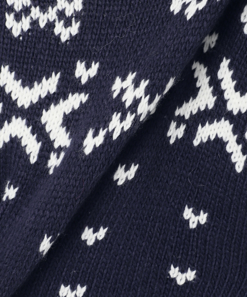 U by SPICK&SPAN（ユーバイスピックアンドスパン）の「ノルディックニットプルオーバー（ニット/セーター・レディース・ホワイト/ネイビー/レッド・FREE）」の6枚目の写真