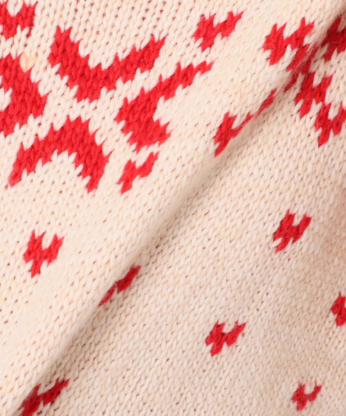 U by SPICK&SPAN（ユーバイスピックアンドスパン）の「ノルディックニットプルオーバー（ニット/セーター・レディース・ホワイト/ネイビー/レッド・FREE）」の4枚目の写真