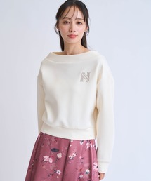 フェルト刺繍ロゴポンチトップス
