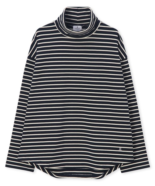 LANVIN en Bleu（ランバンオンブルー）の「ボーダー タートルネック ロンT（Tシャツ/カットソー・メンズ・ホワイト/ネイビー・50/48/46/52）」の10枚目の写真