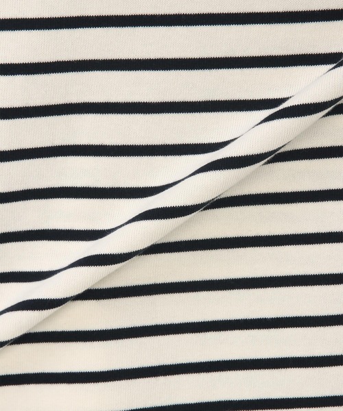 LANVIN en Bleu（ランバンオンブルー）の「ボーダー タートルネック ロンT（Tシャツ/カットソー・メンズ・ホワイト/ネイビー・50/48/46/52）」の15枚目の写真