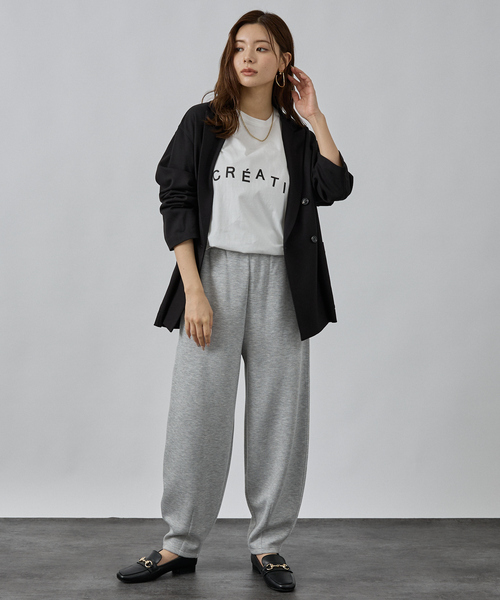 abahouse mavie（アバハウスマヴィ）の「オーバーサイズロゴロンT（Tシャツ/カットソー・レディース・ホワイト系その他/グレー系その他・フリー）」の5枚目の写真