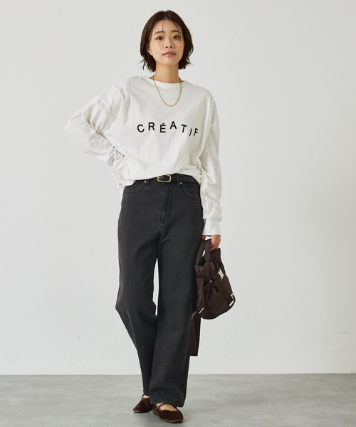 abahouse mavie（アバハウスマヴィ）の「オーバーサイズロゴロンT（Tシャツ/カットソー・レディース・ホワイト系その他/グレー系その他・フリー）」の10枚目の写真