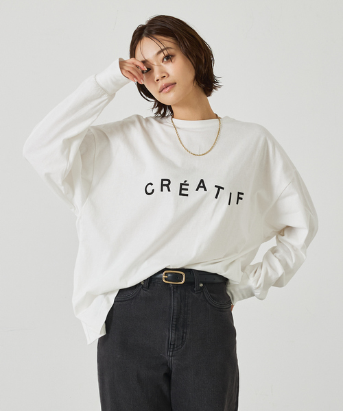 abahouse mavie（アバハウスマヴィ）の「オーバーサイズロゴロンT（Tシャツ/カットソー・レディース・ホワイト系その他/グレー系その他・フリー）」の12枚目の写真