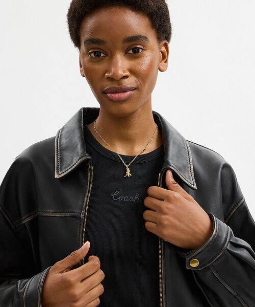 COACH（コーチ）の「ブラッシュド レキシー ペンダント ネックレス（ネックレス・レディース・ゴールド系その他・ONE）」の2枚目の写真