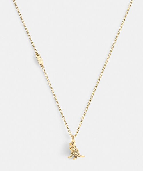 COACH（コーチ）の「ブラッシュド レキシー ペンダント ネックレス（ネックレス・レディース・ゴールド系その他・ONE）」の4枚目の写真