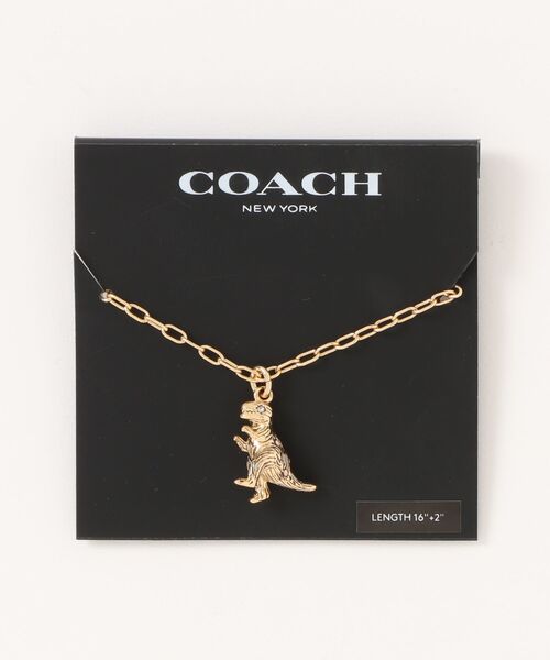 COACH（コーチ）の「ブラッシュド レキシー ペンダント ネックレス（ネックレス・レディース・ゴールド系その他・ONE）」の5枚目の写真