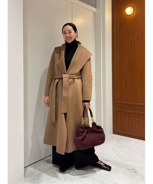 ESTNATION（エストネーション）の「ESTNATION / ウールカシミヤリバーガウンコート（その他アウター・レディース・ネイビー/キャメル・36/34/38）」の11枚目の写真