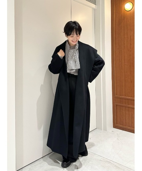ESTNATION（エストネーション）の「ESTNATION / ウールカシミヤリバーガウンコート（その他アウター・レディース・ネイビー/キャメル・36/34/38）」の16枚目の写真