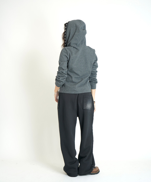 JOINT WORKS（ジョイントワークス）の「フックディテール ワッフルフーディー / Hook Detail Waffle Hoodie（パーカー・レディース・カーキ/チャコールグレー/ピンク・FREE）」の4枚目の写真