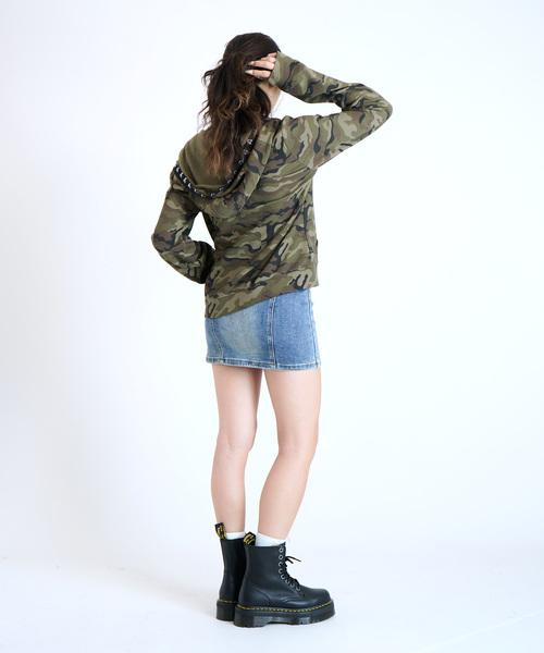 JOINT WORKS（ジョイントワークス）の「フックディテール ワッフルフーディー / Hook Detail Waffle Hoodie（パーカー・レディース・カーキ/チャコールグレー/ピンク・FREE）」の16枚目の写真