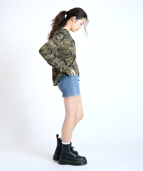 JOINT WORKS（ジョイントワークス）の「フックディテール ワッフルフーディー / Hook Detail Waffle Hoodie（パーカー・レディース・カーキ/チャコールグレー/ピンク・FREE）」の17枚目の写真