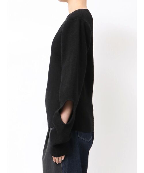 Htage(テージ)の「【Htage】パワーショルダーサークルデザインニット(ニット/セーター・レディース・チャコールグレー/ブラック・FREE)」の20枚目の写真