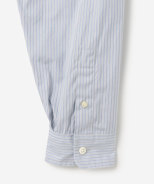 Bshop（ビショップ）の「Gymphlex | バンドカラーシャツワンピース STRIPE WOMEN（ワンピース・レディース・ブルー系その他・12）」の5枚目の写真