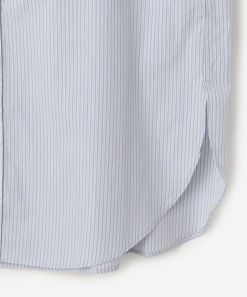 Bshop（ビショップ）の「Gymphlex | バンドカラーシャツワンピース STRIPE WOMEN（ワンピース・レディース・ブルー系その他・12）」の6枚目の写真