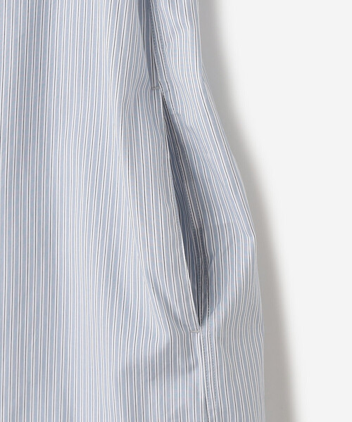 Bshop（ビショップ）の「Gymphlex | バンドカラーシャツワンピース STRIPE WOMEN（ワンピース・レディース・ブルー系その他・12）」の8枚目の写真