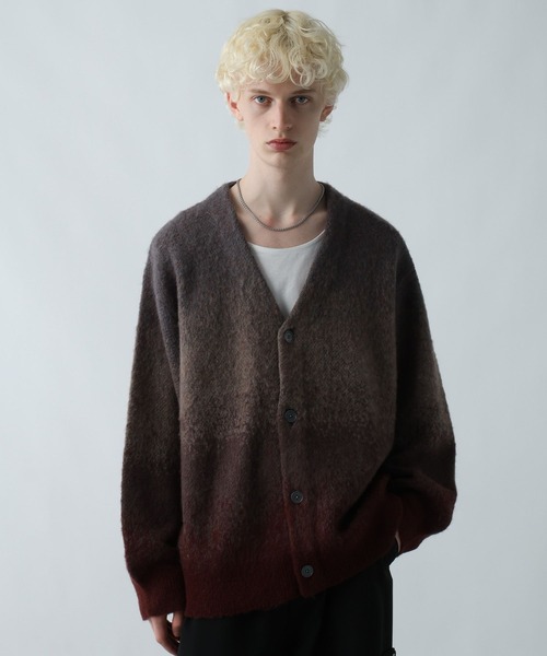 HARE グラデモヘアニットカーディガン グラデモヘアニットカーディガン(HARE)（カーディガン/ボレロ）｜HARE