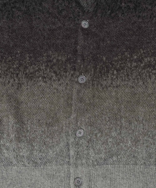 HARE（ハレ）の「グラデモヘアニットカーディガン(HARE)（カーディガン/ボレロ・メンズ・ブルー/レッド/ブラック/ライトグリーン・FREE）」の14枚目の写真