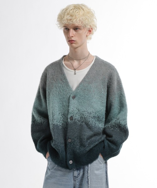HARE グラデモヘアニットカーディガン グラデモヘアニットカーディガン(HARE)（カーディガン/ボレロ）｜HARE