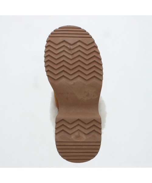 JELLY BEANS（ジェリービーンズ）の「厚底ムートンクロッグサボミュールシューズ(210-56379)JELLY BEANS(ジェリービーンズ)（ブーツ・レディース・ダークブラウン/キャメル/ベージュ・S/M/L/LL）」の7枚目の写真