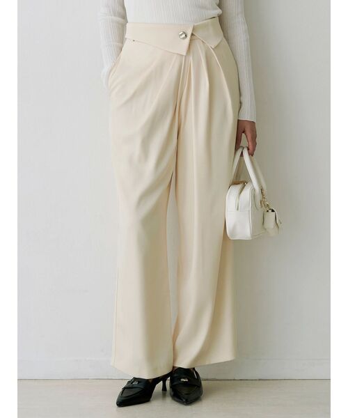 MERCURYDUO（マーキュリーデュオ）の「アシメタックワイドパンツ（その他パンツ・レディース・イエロー/グレー・MEDIUM/SMALL）」の2枚目の写真