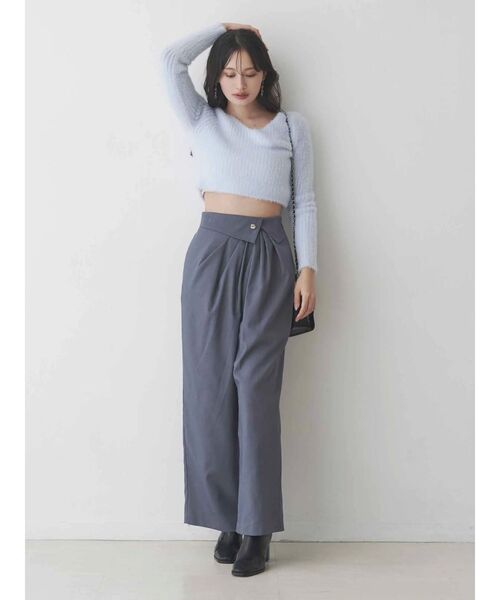 MERCURYDUO（マーキュリーデュオ）の「アシメタックワイドパンツ（その他パンツ・レディース・イエロー/グレー・MEDIUM/SMALL）」の3枚目の写真