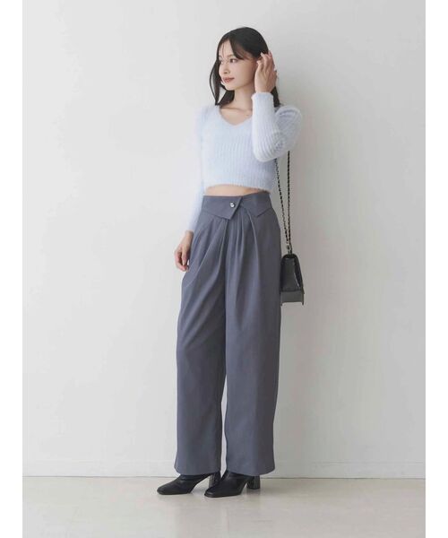 MERCURYDUO（マーキュリーデュオ）の「アシメタックワイドパンツ（その他パンツ・レディース・イエロー/グレー・MEDIUM/SMALL）」の5枚目の写真