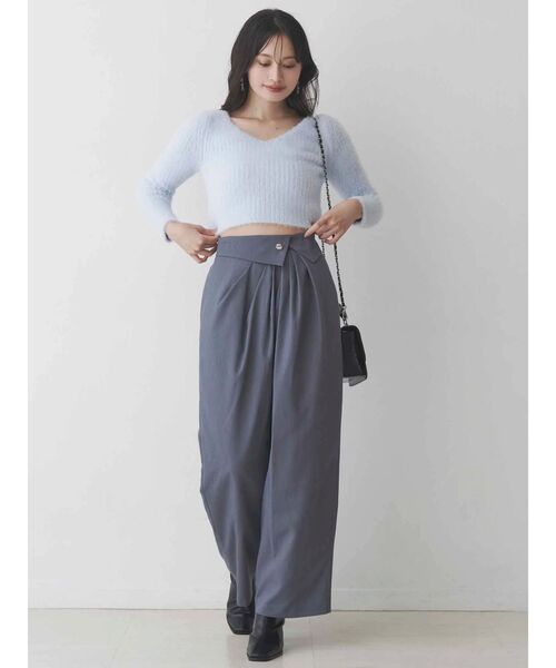 MERCURYDUO（マーキュリーデュオ）の「アシメタックワイドパンツ（その他パンツ・レディース・イエロー/グレー・MEDIUM/SMALL）」の6枚目の写真
