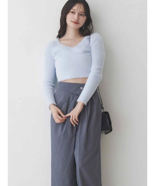 MERCURYDUO（マーキュリーデュオ）の「アシメタックワイドパンツ（その他パンツ・レディース・イエロー/グレー・MEDIUM/SMALL）」の7枚目の写真